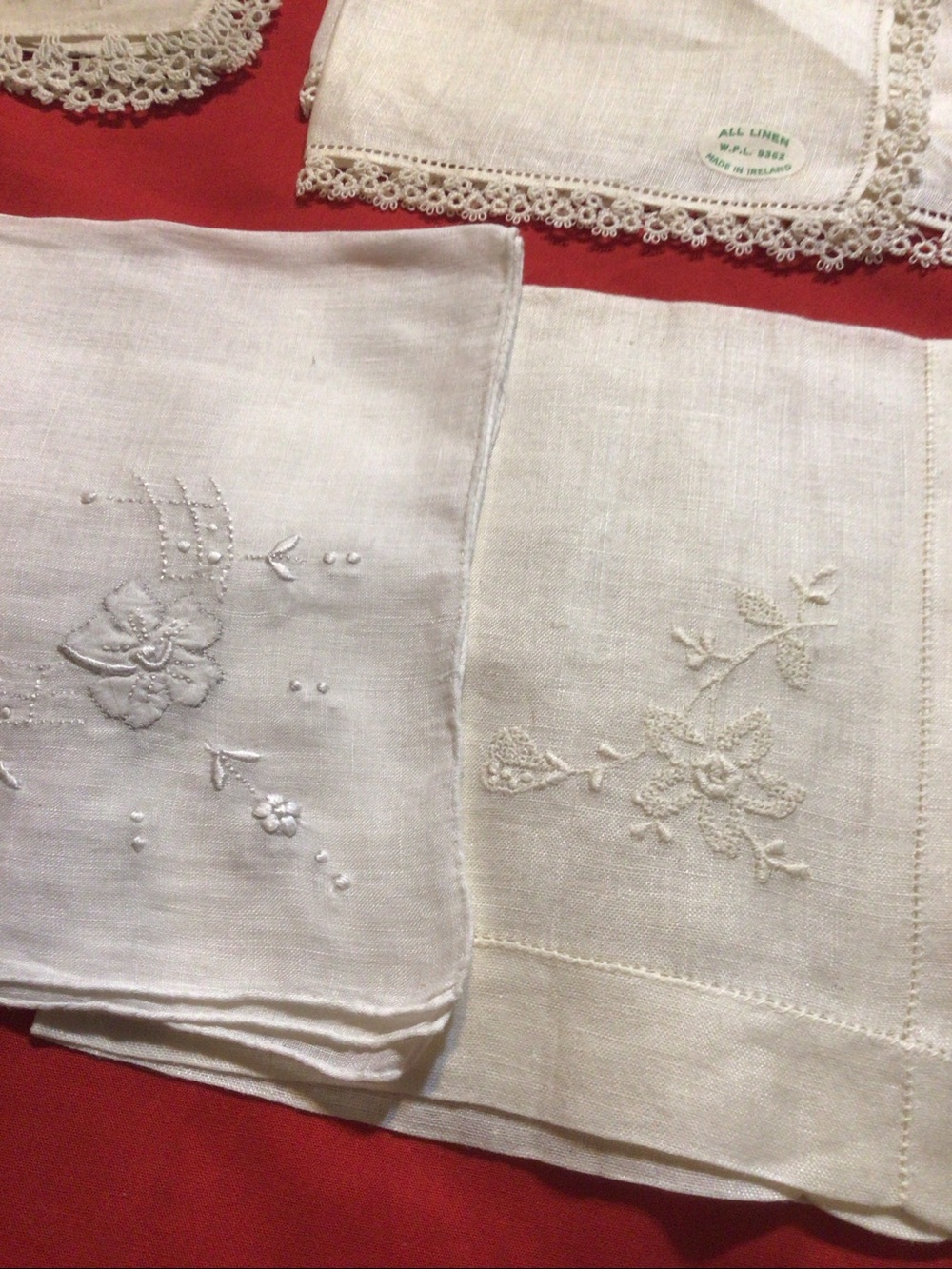 Vintage Lot 12 White Handkerchiefs Hankies Clean - Picture 6 of 8
